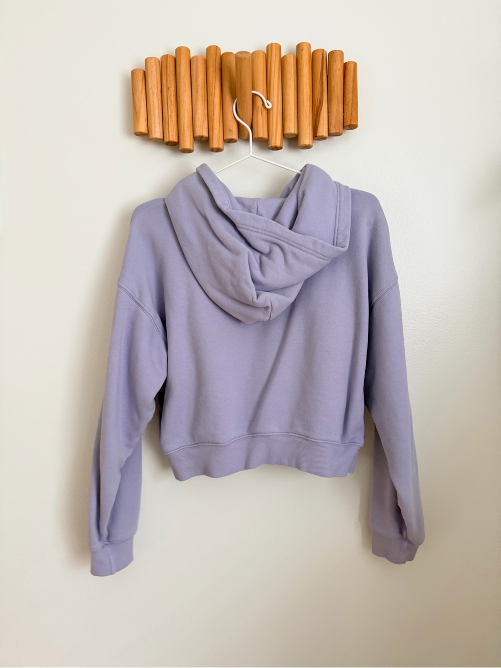 ARITZIA TNA Cropped Zip-Up Hoodie - Lavender - Picture 5 of 6